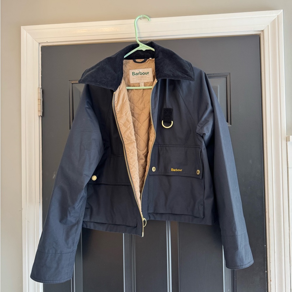 BARBOUR- Dark Navy Nora Casual Jacket